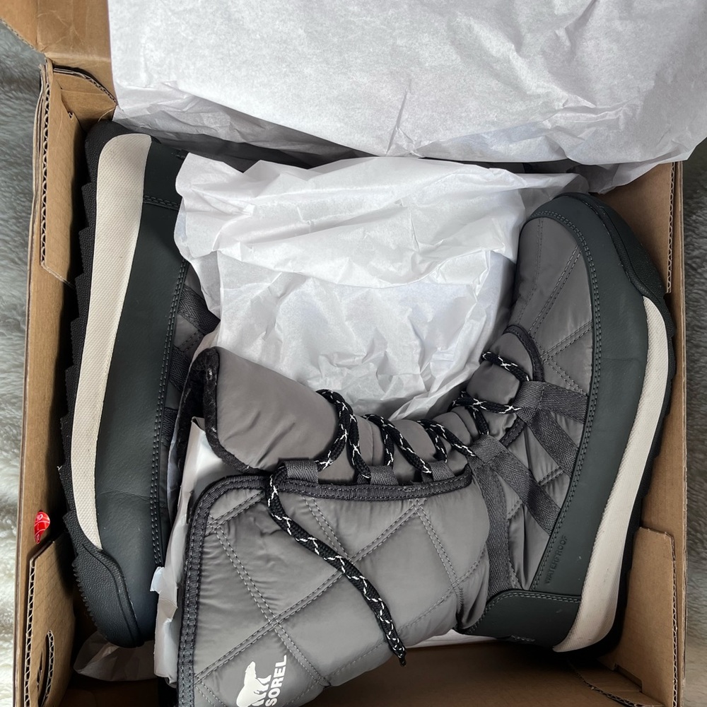 Sorel Whitney II Tall Lace Snow Boot, Quarry - Picture 3 of 6